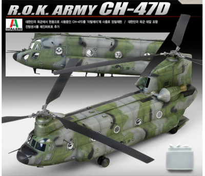 1/72 ROK Army CH-47D Chinook Helicopter Aircraft Plastic Model Kit