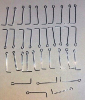 HO Stanchions for Hand Rails,7/16 inch, Galvanized Steel, 35 Piece LOT US only