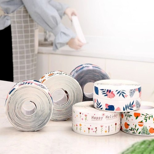 Anti mold kitchen sink waterproof tape self adhesive printed stickers