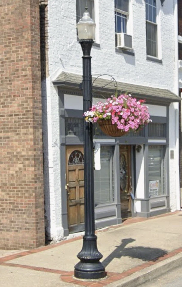 Vintage 12’ Luminaire Glass Street Light Lamp, Cast Iron, LED NYC, Can Deliver - Image 2 of 4