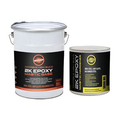 2K Epoxy High Build, selbstätzende Grundierung, 5 Liter Set schwarz grün RAL6012