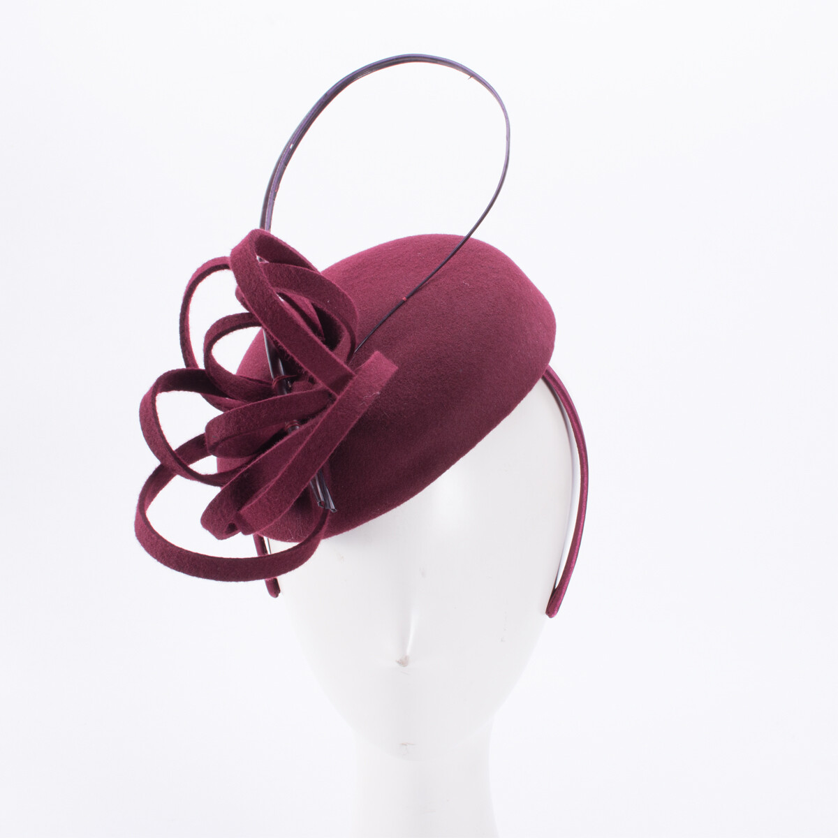 9869 Small Top Wool Felt Beaded Fascinators Hats For Women Ladies Female s-l1200.jpg main image 4