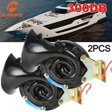 Pair Train Horn 12v Super Loud Electric Snail Air Horn For Motorcycle Car Truck