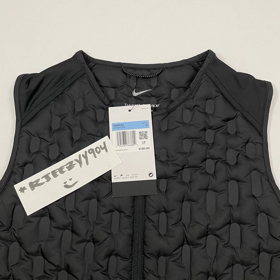 $180 Womens M Nike Therma Fit ADV Downfill Running Vest Black DD6063-010 Medium - Image 4 of 4