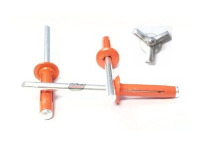 Mill 3/16 Small Head Tri-Fold Exploding Aluminum Mandrel Pop Rivets 50 Pack - Foto 7