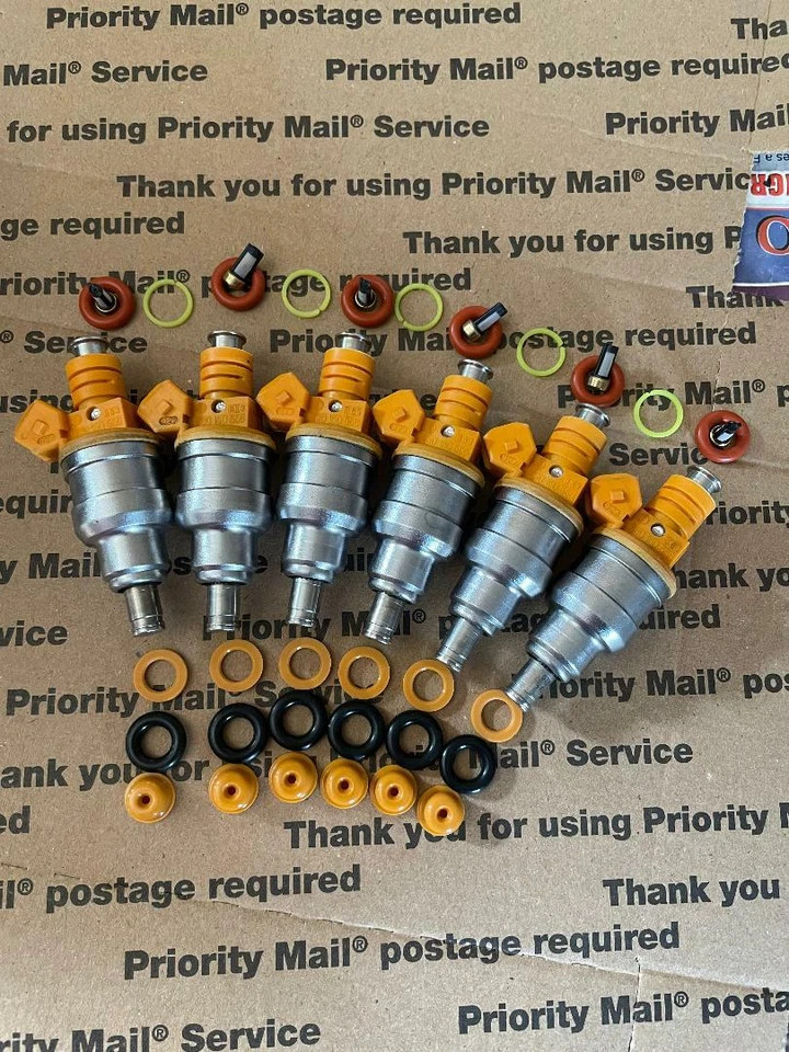 87-97 Jeep Cherokee Comanche Wrangler 4.0 Bosch Inyector de combustible juego de actualización de 6 Foto 2 de 4