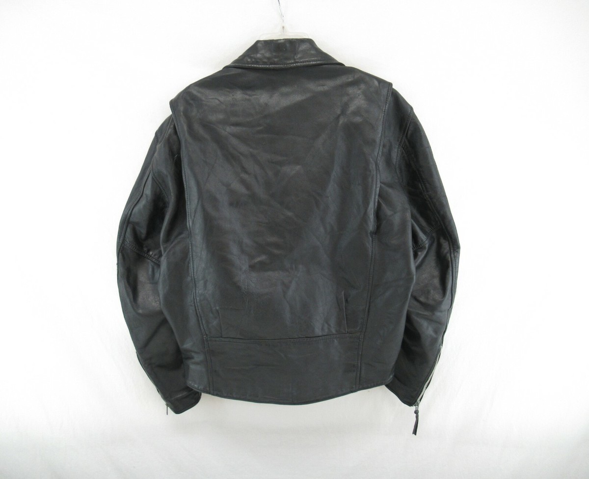 VTG Harley Davidson Men's Genuine Leather Rider Jacket Size