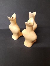VINTAGE NEUHEIT TORTENTRICHTER GELB VOGELSCHLITZ 40er 50er Jahre X3