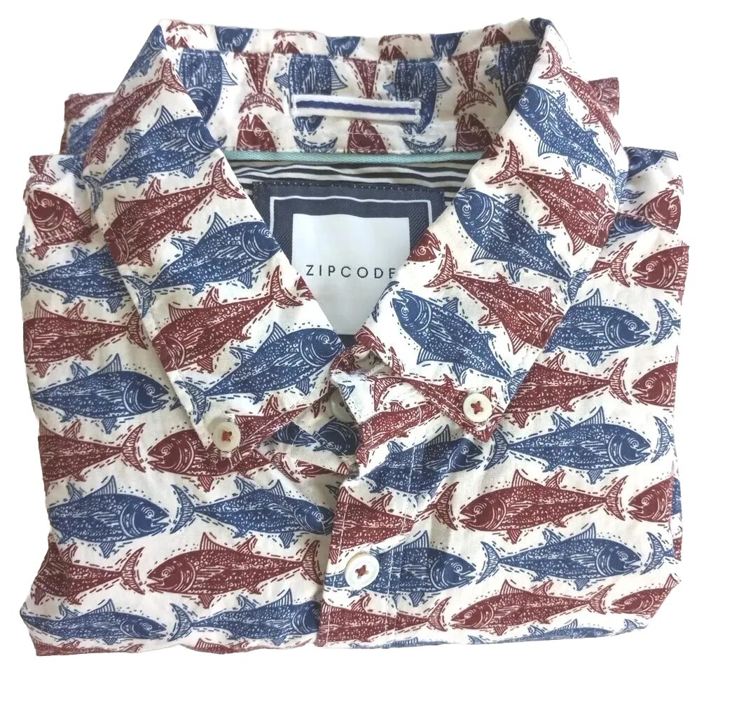 ZipCode Men Short Sleeve Button Down Performance … - image 2