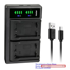 Kastar Battery LCD Dual Charger for Sony NP-FW50 BC-VW1 ILCE-6300 Alpha a6300