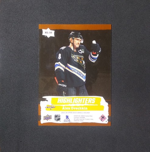 2023-24 Upper Deck Series 2 Highlighters Orange #HL-10 Alexander Ovechkin WAS #8 - Picture 16 of 23