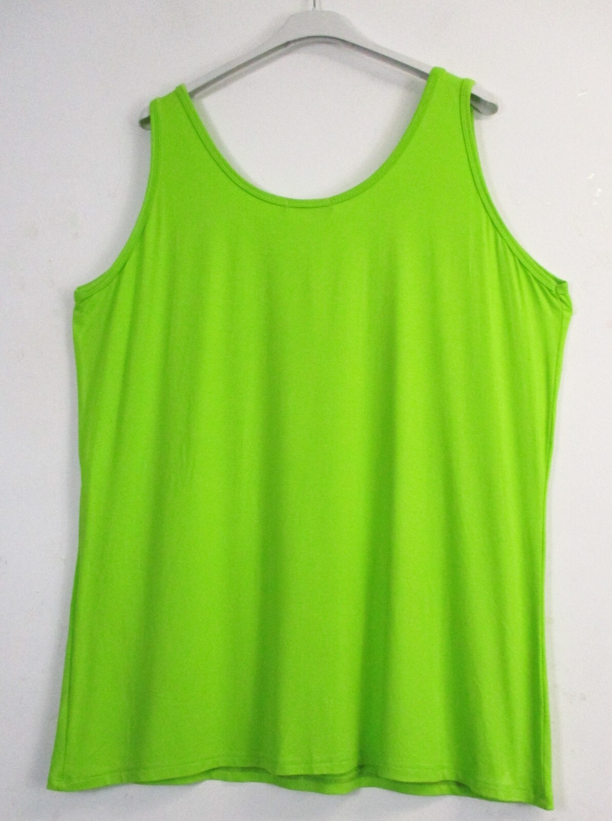 Mujer 95%Viscosa 5%Elastaine Elástico Cami / Camiseta Talla Única: Más 16-22