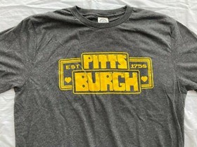 VTG PITTSBURGH STEELERS PENGUINS PIRATES T SHIRT PAC MAN ARCADE RETRO NES