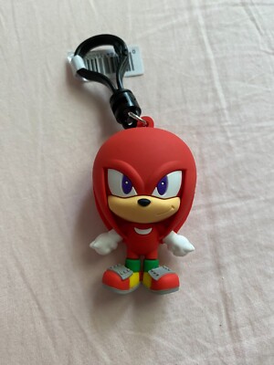Sonic the Hedgehog Knuckles the Echidna Series 1 Figural Bag Clip 3 Inch