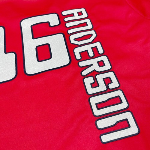 VTG ANAHEIM ANGELS #16 ANDERSON “TATC” AUTHENTIC RUSSELL ATHLETIC JERSEY SIZE 48 - Picture 6 of 6