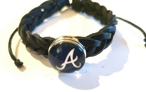 Atlanta Braves MLB Snap Bracelet w Snap or Snap only. Fits Ginger snaps - Picture 4 of 5