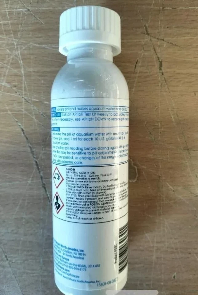 2x *API* PH UP RAISES AQUARIUM PH118ml ,PH DOWN LOWERS AQUARIUM PH 118ml bottles - Image 2 of 4