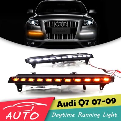 LED Tagfahrlicht TFL für Audi Q7 2005 2006 2007 2008 2009 DRL Licht Gelb Lampe