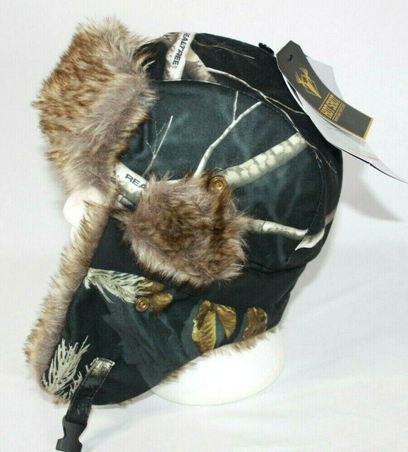 pink camo trapper hat