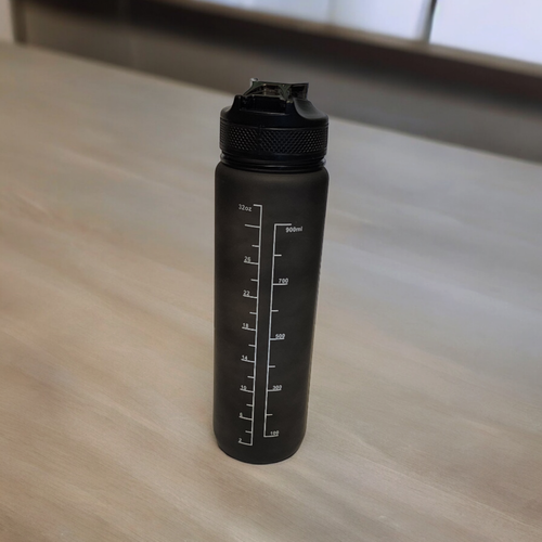 3er Set Sport Motivation Trinkflasche mit Zeitmarkierung 32Oz BPA frei - Bild 5 von 30