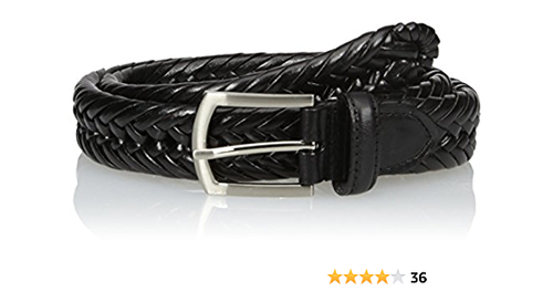Nocona Gürtel MFW Herren gemietet schwarz Flechtgürtel Modell N2630601 - Bild 4 von 5