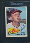 1965 Topps #595 Don Lee Angels Signed Auto *A9597