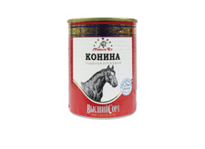 Kazakhstan MRE Halal Horse meat stewed 338gr. Merke Et