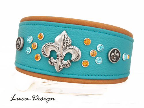 Windhundhalsband Hundehalsband dog Collar Greyhound Galgo Saluki Whippet lys cts - Picture 9 of 10