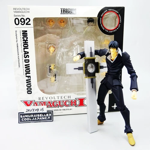 Revoltech Yamaguchi TRIGUN No. 092 Nicholas D. Wolfwood Action Figure Used