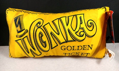 Willy Wonka and the Chocolate Factory 7'' Golden Ticket Stuffed Animal Soft Plush