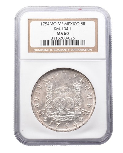 NGC UNC-D メキシコ 1892CA 8R 銀貨　未使用 NGC UNC-D メキシコ 1892CA 8R 銀貨 未使用 NGC UNC-D メキシコ 1892CA