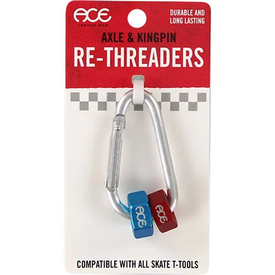 Ace Trucks Axle + Kingpin Re-Threader Dies Compatible with Most Skateboard Tools