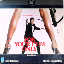 For Your Eyes Only James Bond 007 Roger Moore Laserdisc CBS Fox Video 1982