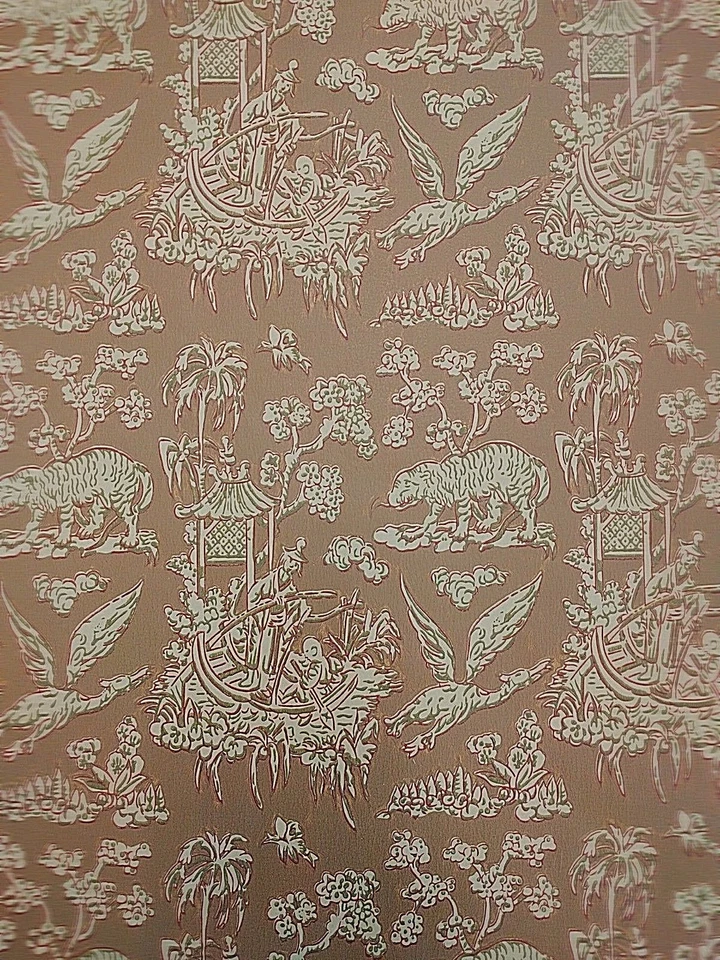 Papel pintado vintage Chinoiserie Oriental Café por Motif Foto 4 de 4