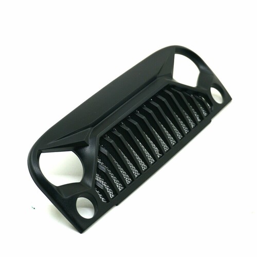 1:10 RC Crawler ABS Front Face w/ Metal Mesh For SCX10 D90 Wrangler Black - Picture 5 of 5