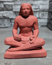 Vintage 6.75" Egyptian Seated Scribe Statue Sculpture Made in Egypt Figurine