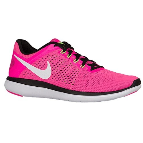 habla Cementerio Manual Nike Women&#039;s Flex 2016 RN Running Pink Blast/Black/Electric  Green/White 6.5 B(M) | eBay