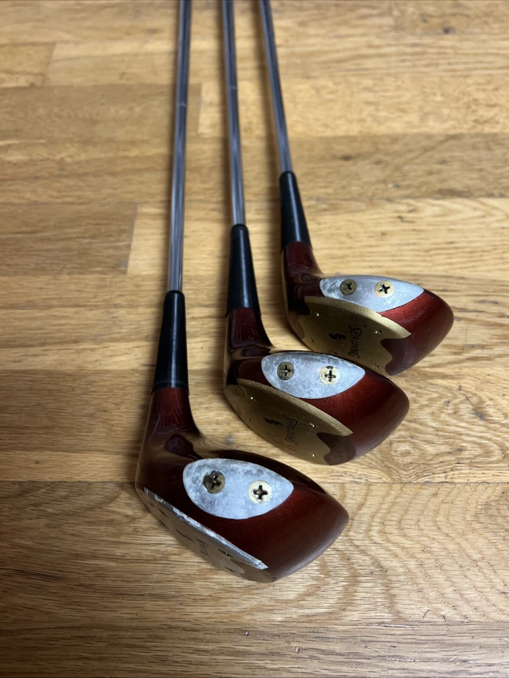 Spalding Bird On The Ball Persimmon 1,3,5 Wood Set Apollo Spectre Medium Shafts - Image 3 of 4