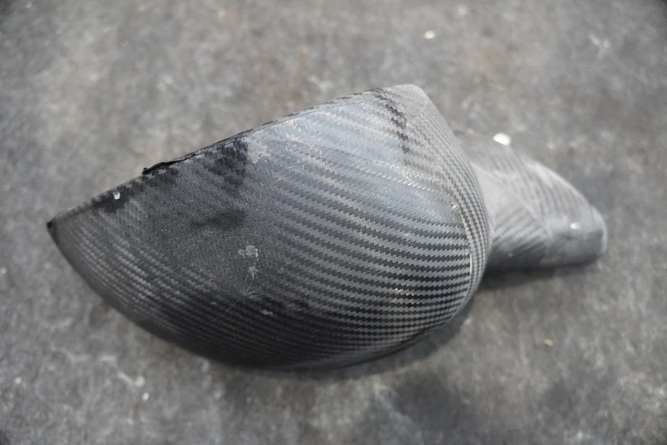 Conjunto de espejo retrovisor puerta pasajero derecho envoltura fibra de carbono Dodge Viper 2003-10 Foto 2 de 4