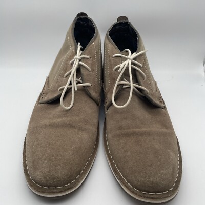 STEVE MADDEN Men\'s Ivon Chukka Tan Leather Boots Size 9.5 Steve Madden P-Ivon Wood 982 BROWN Leather Lace Up Chukka  main image 3