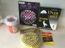Lot Funny Gag Over the Hill Gifts Grooming Pin Whoopee Panic Beer Koozie NIB