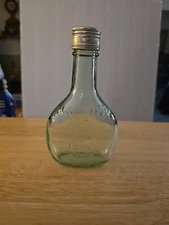 VINTAGE ALMADEN VINEYARDS PONY GREEN GLASS WINE BOTTLE 187ml W/LID