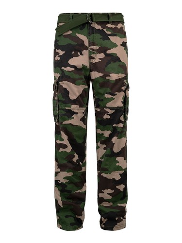 Men's Essential Trousers Multi Pockets Washed Twill Work Cargo Pants 41342EY - Picture 54 of 57