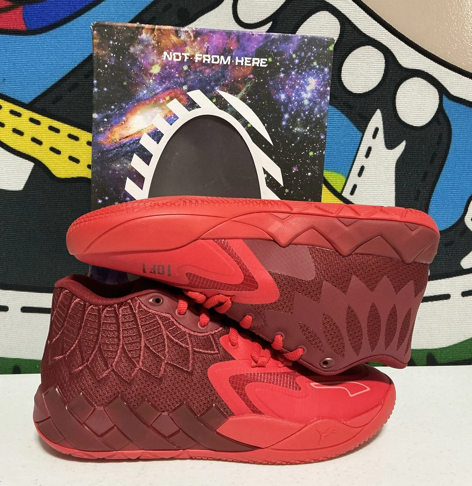 Uomo Taglia 11.5 PUMA MB.01 Colori Mid Team Rosso Intenso 30977002