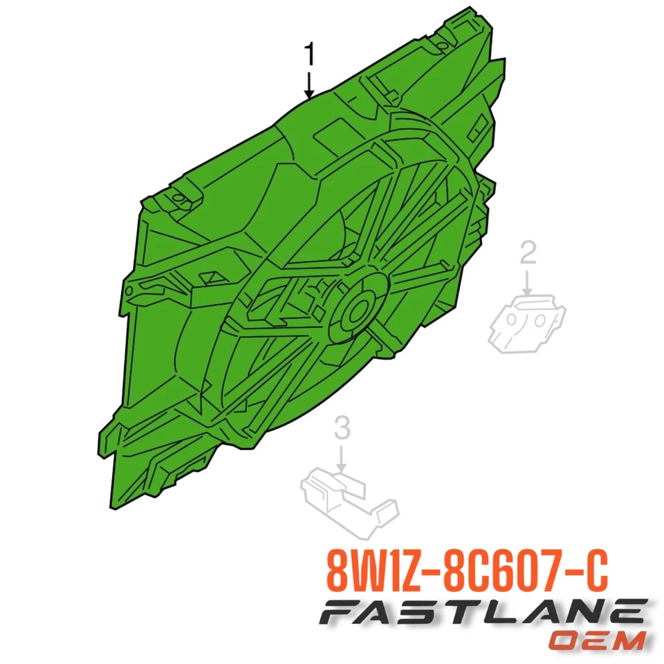 Ford Crown Victoria 2006-2011 ventilador montaje motor nuevo OEM 8W1Z-8C607-C Foto 3 de 4