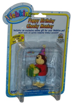 Webkinz Happy Birthday Cheeky Monkey Ganz 2.5-Zoll Mini-Figur