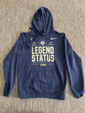 LSU TIGERS 2019 National Champions Legend Status Hoodie Men’s  Size S Nike