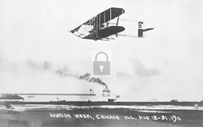 Aviation Week Biplane Chicago Illinois IL - Reprint