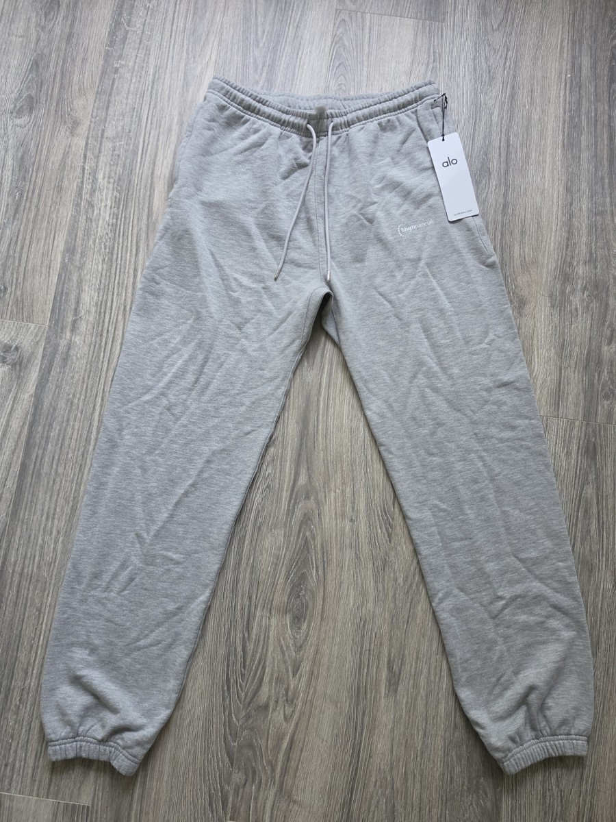 Gray ALO Yoga Sweatpants Gray Cuffed Men's Size Medium NWT BHG