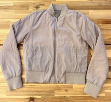 Lululemon Non Stop Bomber Jacket Reversible Nylon Women Size 4 dark chrome